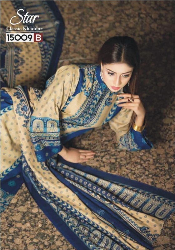 khaddar suit with wool shawl